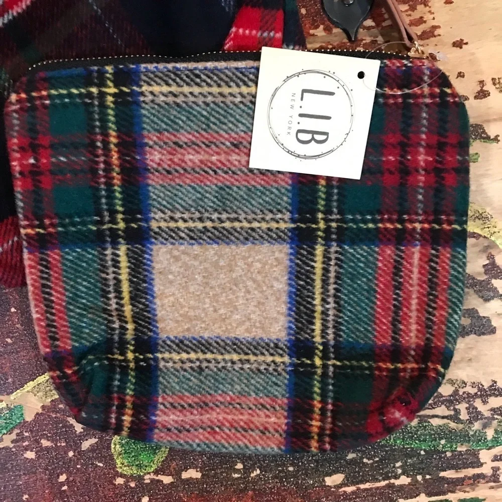 💄Set of 5/Flannel Makeup Bags